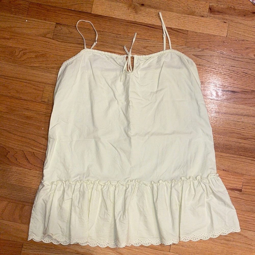 Aritzia Sunday Best Lemon Lime Dress Size Small